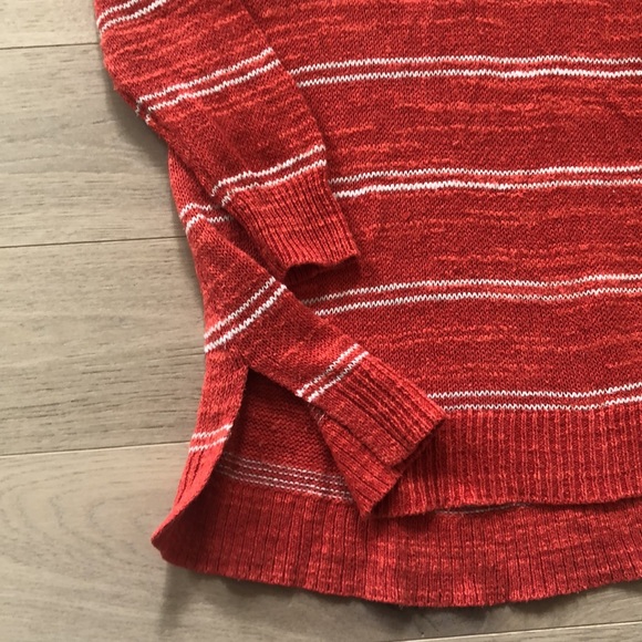 Madewell womens orange striped sweater XS - Picture 5 of 9
